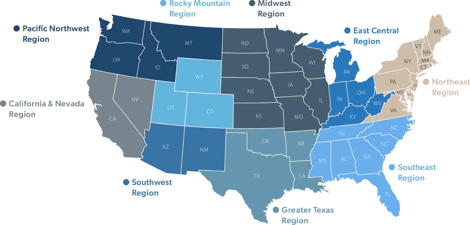 US Region Map